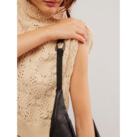 NWT FREE PEOPLE Vickie Mock Neck Sweater / Macadamia SZ: M - Picture 4 of 9